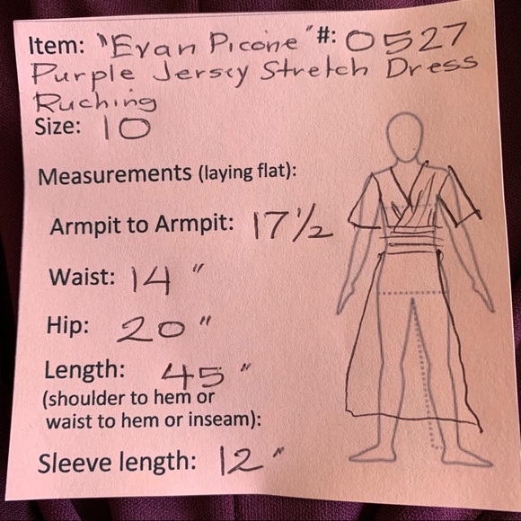 🔥5/$20🔥 “Evan Picone” Jersey Dress size 10 - Picture 7 of 8